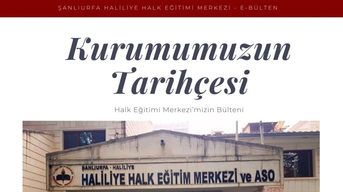 Kurum E-Bültenimiz